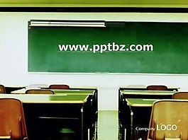 教师幻灯片模板-课堂黑板