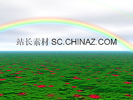 彩虹风景PPT模板下载