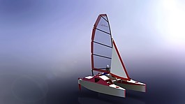 650 kD双体帆船