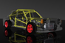 日产120y拉力赛车