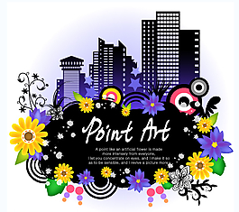 城市潮流元素花纹