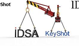 叉车升降臂/附件和链IDSA渲染的挑战