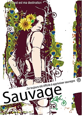 女孩服装宣传海报设计