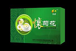 怀菊花茶包装盒（展开图）图片