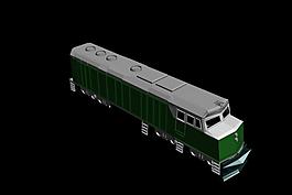 老式火车3d模型图片