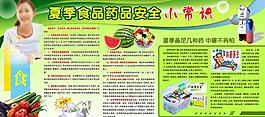 夏季食品药品安全展板图片