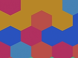 六边形的PPT背景- 72895515