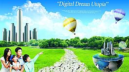 广告素材 一家人图片