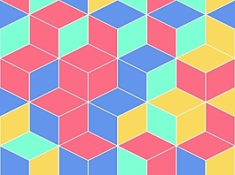 立方体PPT背景- 30370489