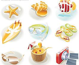 夏天主元素图标图片