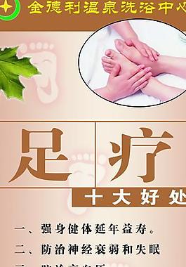 足疗x展架图片