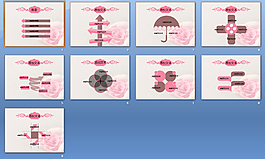 玫瑰物语ppt模板下载