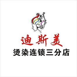 迪斯美烫染连锁logo