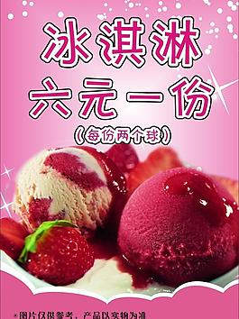 冰淇淋海报图片