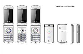 手机设计 翻盖手机 lg gd310图片