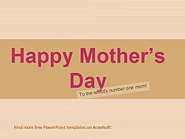 母亲节ppt模板