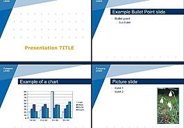 简约蓝色报告ppt图片