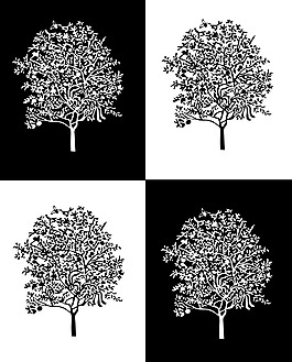 树的平面构成作业图片