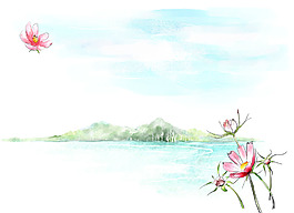 河边的花朵