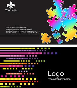 黑色时尚名片图片