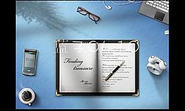 简约气质商务海报模板图片