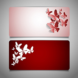 创意蝴蝶卡片矢量