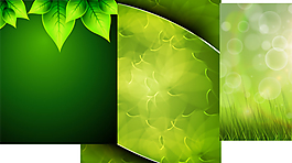 梦幻绿色植物背景