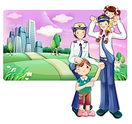 警察和孩子