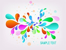 七彩点状花纹