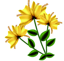 黄色花儿图片 黄色花儿素材 黄色花儿模板免费下载 六图网
