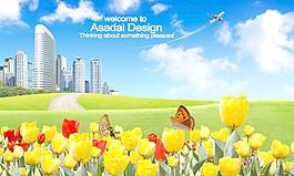 商业城市海报图片