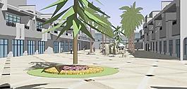 商业街方案模型图片