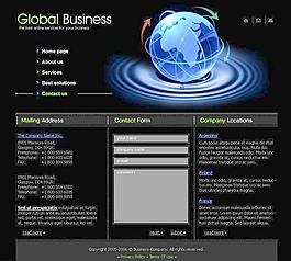 黑背景地球网页图片