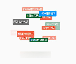 js文字标签云特效