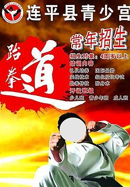 跆拳道x展架图片
