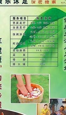 x展架 沐足图片