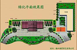 绿化平面效果图图片
