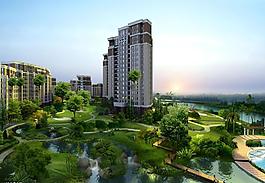 高级住宅绿化景观设计图片