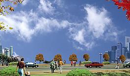 广场绿化环境设计019图片