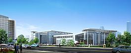 山东海阳核电专家村公建效果图图片