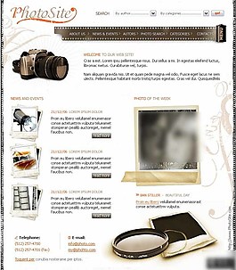 拍摄器材网页模板