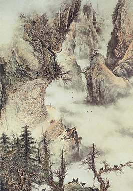 国画 群山 山水 风景