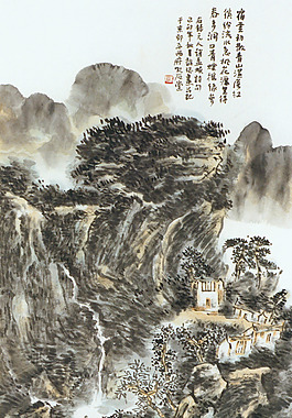 水墨山水画