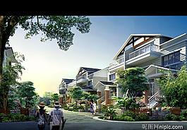 房地产设计效果图psd素材图片