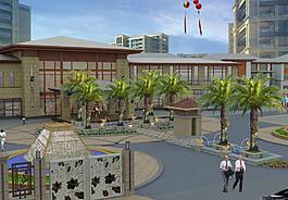 建筑物会所效果图片