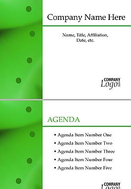 绿色简洁的公司简介ppt模板