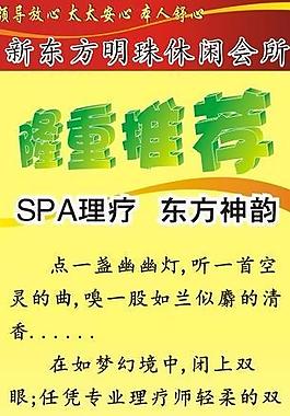 spa理疗宣传展架图片