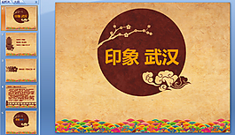 印象武汉ppt模板下载