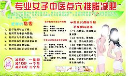 专业女子中医点穴推脂减肥图片