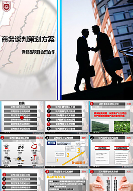 商务谈判策划方案ppt模板